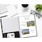Better Office Products 2 Pocket Paper Folders Portfolio W/Prongs, Matte Texture, Letter Size, Black, 50PK 84211 - alternate 3